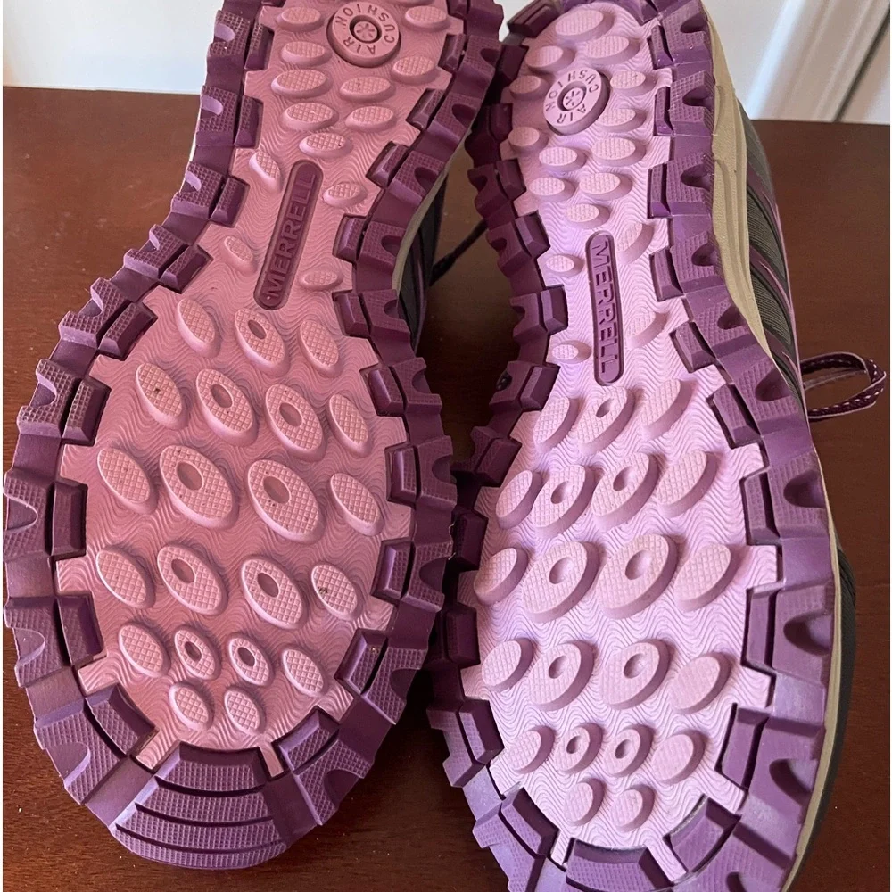 Merrell Women’s Black/Regal Orchid Performance Sneakers. Size 9. Air Cushion.New - Picture 4 of 4